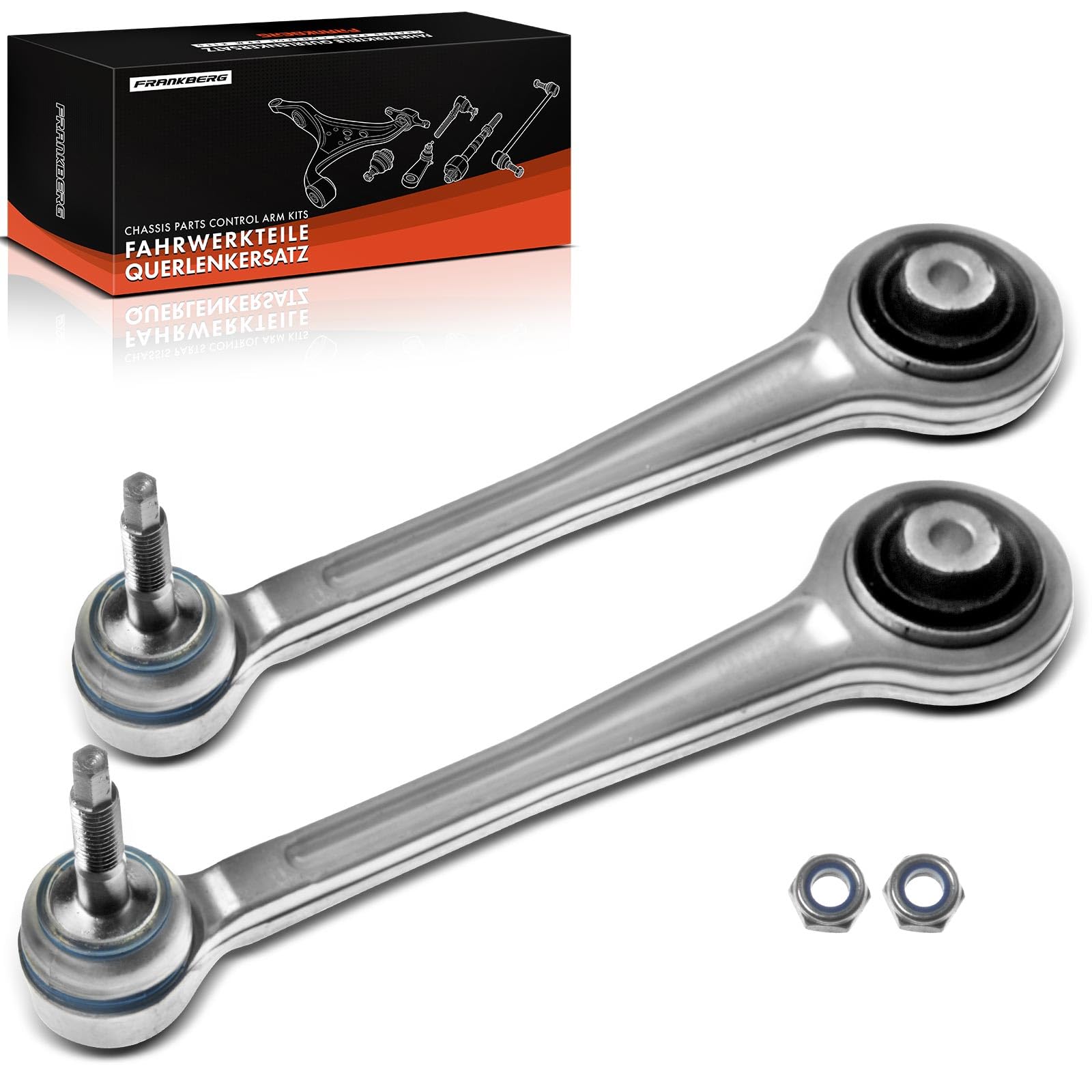 Frankberg 2x Wishbone Rear axle Lefttop Right Front Compatible with 5er/5er Touring E39 1995-2004 7er E38 1996-2001 Replace# 33321090745