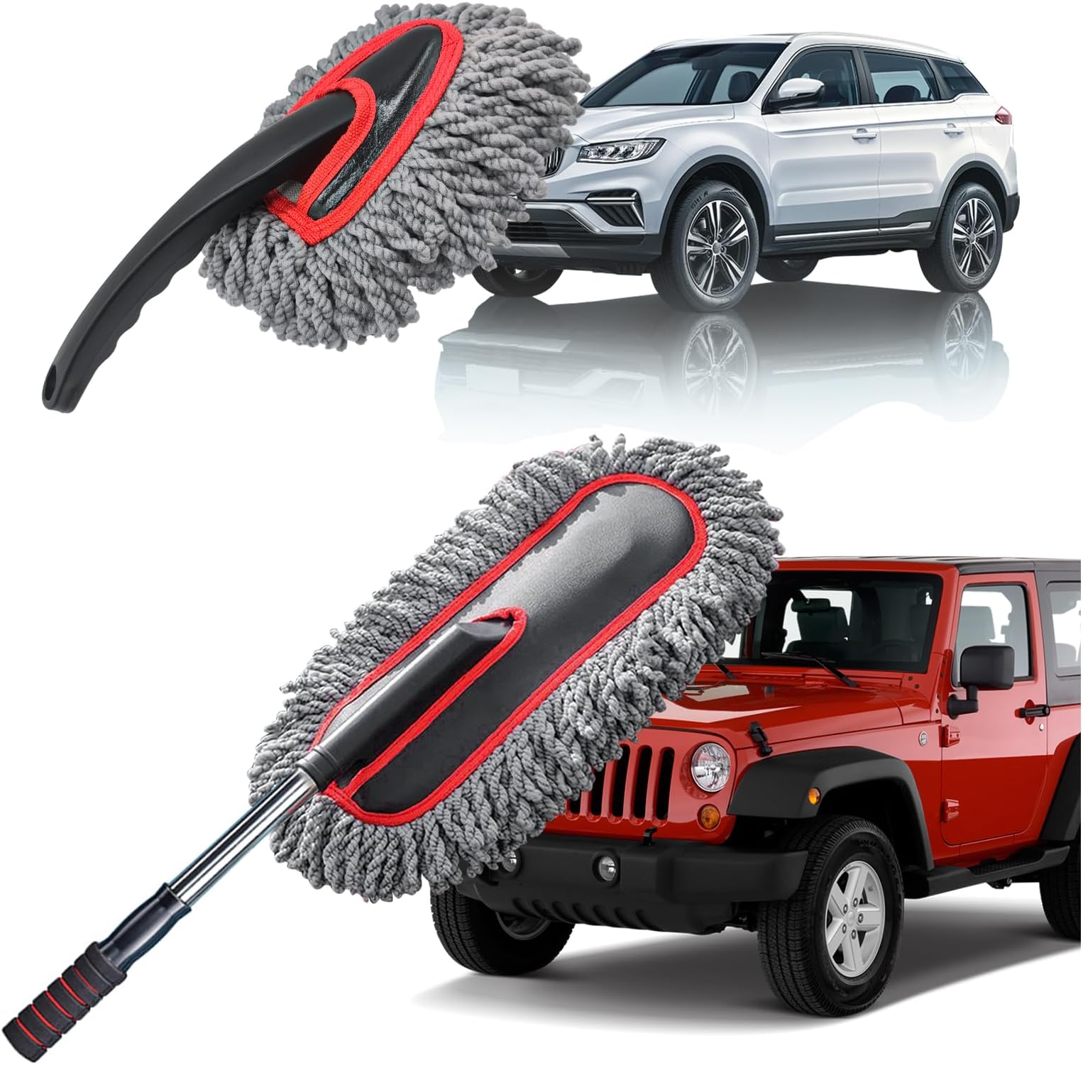 YeewayVeh Car Duster Kit, 2 Pack Car Dust Brush Set with