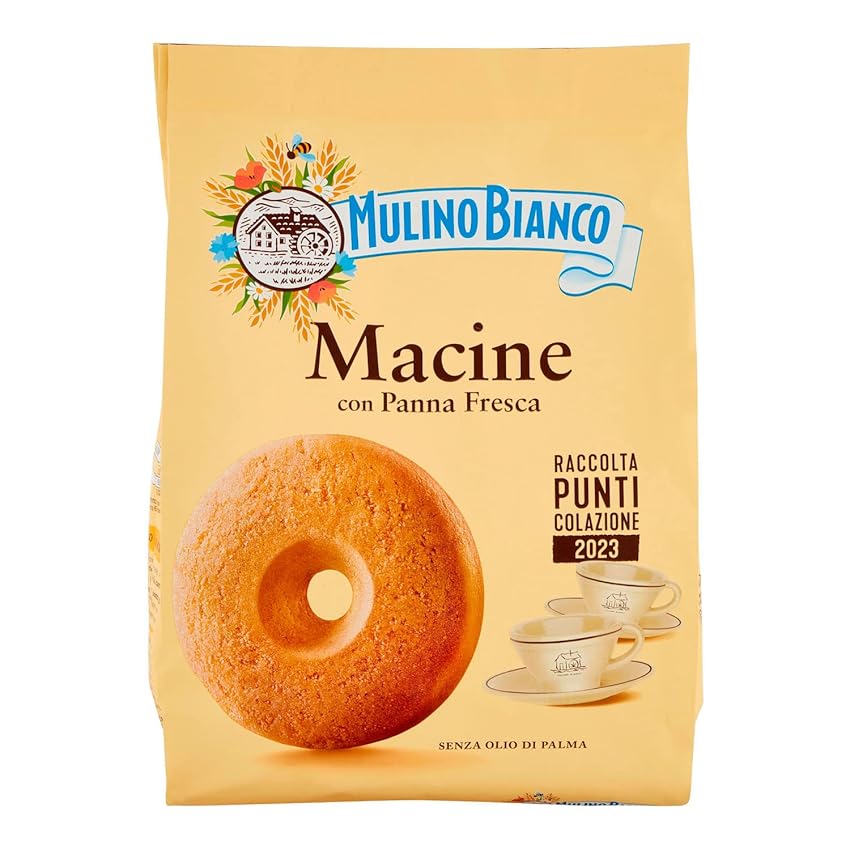 Immagine del prodotto Mulino Bianco Biscotti Frollini Macine con Panna Fresca, Colazione Ricca di Gusto, 800g