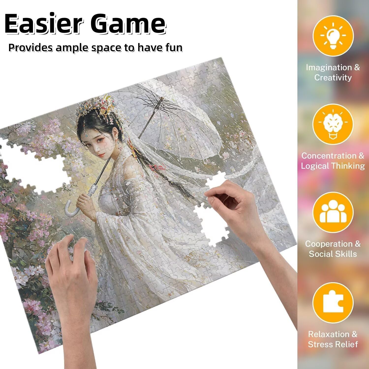 Jigsaw Puzzle, 2000 Pezzi Puzzle Classici, Dea Puzzle Rilassamento Intelligence, Mpossibile Difficile Puzzle Impegnativo per Adulti Puzzle Gioco Familiare, Regalo per Amore Amico fr0-462