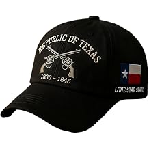 Republic of Texas Baseball Cap Vintage Texas Adjustable Patriotic Hats