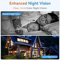 Vista 5 de Magnetic Security Camera Wireless - 2Pack AI Motion Detection, 2K HD Video, Battery Powered, Ease of Setup, 2-Way Audio,IR