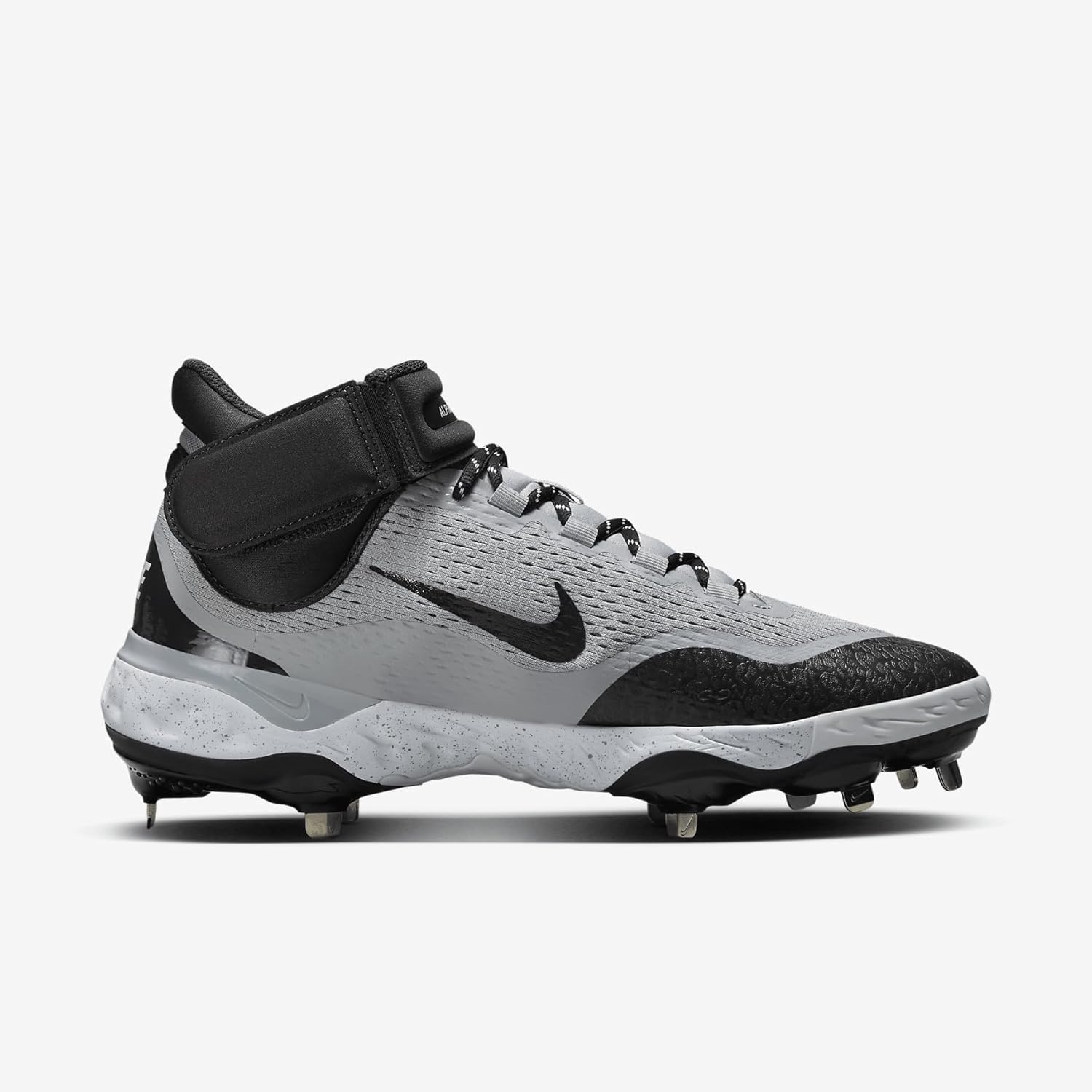 Nike Men and Women's Alpha Huarache Elite 4 Athletic Shoe - Black-Black (9.5) - Image 3