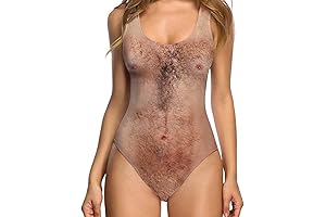 The Hilarious One-Piece Hairy Chest Swimsuit for Women: Unleash Your Wild Side!