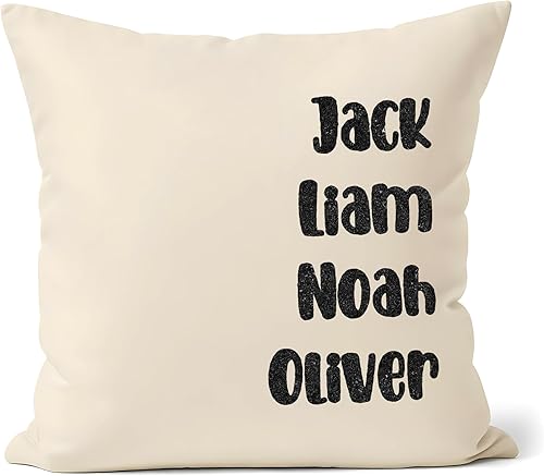 Funda de almohada personalizada  Funda de almohada personalizada  Funda de almohada personalizada con nombre de familia para mamá, almohada