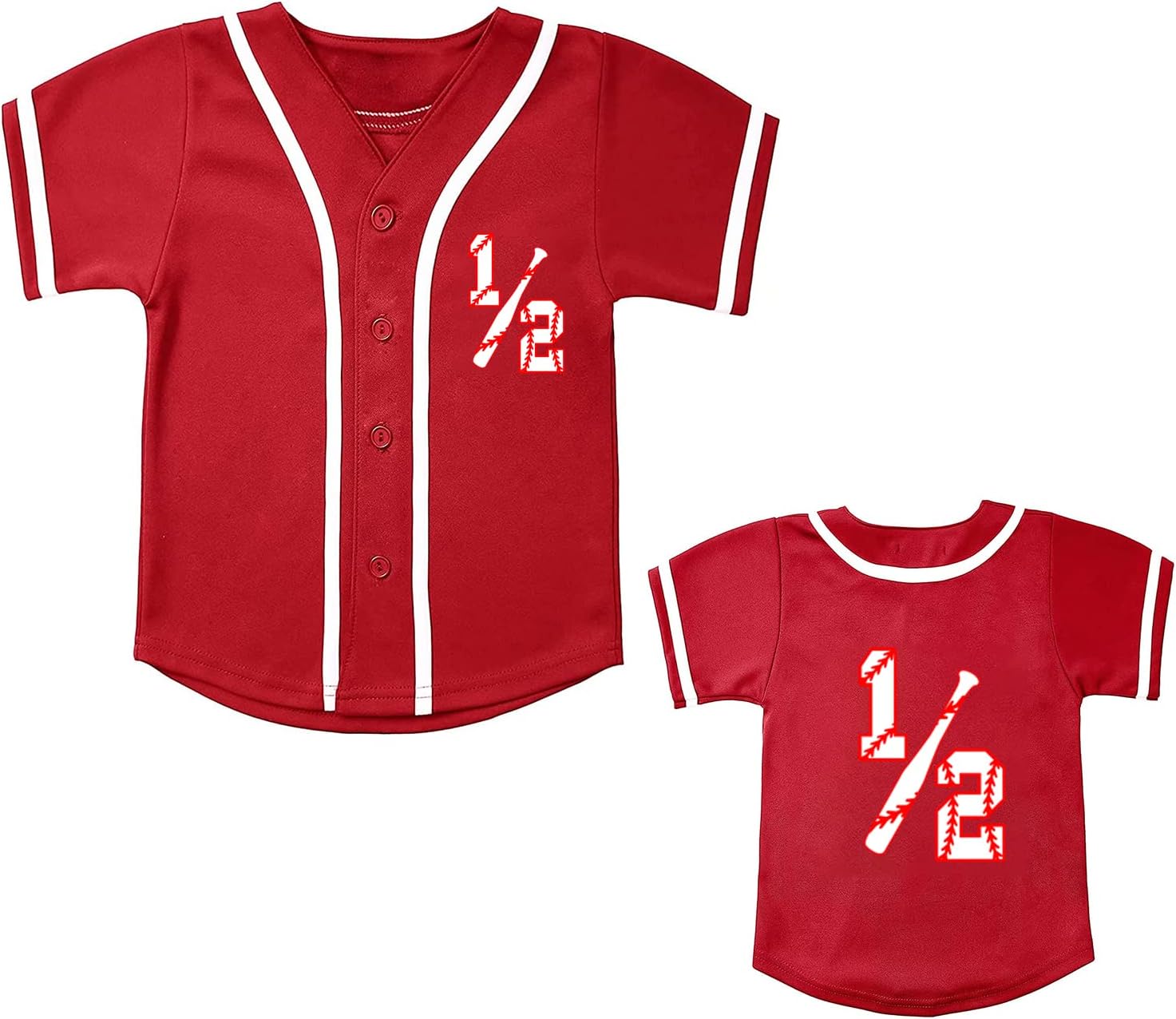 BAICAIYU Half Birthday Outfit 1/2 Baby Baseball Jersey and Socks 2 Pcs Suit Boys' Softball Shirt Sports Toddler Clothing - Image 3
