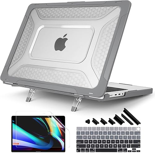 Batianda Funda compatible con MacBook Pro M3 de 14 pulgadas modelo A2779A2918 versión 2023 2021, diseño de panal resistente, carcasa rígida