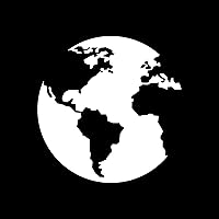 Vista 4 de Vinyl Wall Art Decal - World - 22.5" x 22" - Modern Inspirational Educational Map Shape Quote Sticker for Bedroom Home School Kids Room Work Office