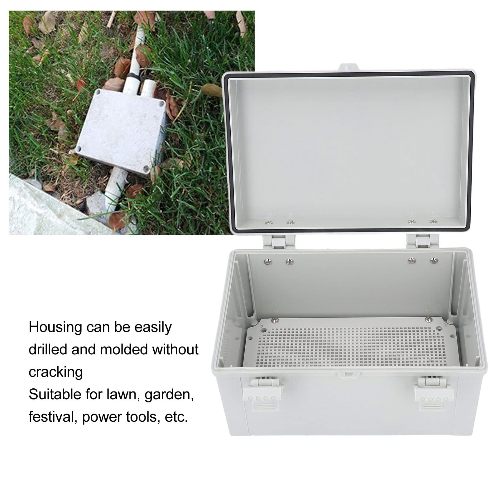 Caja de Conexiones Eléctricas Impermeable con Cubierta con Bisagras