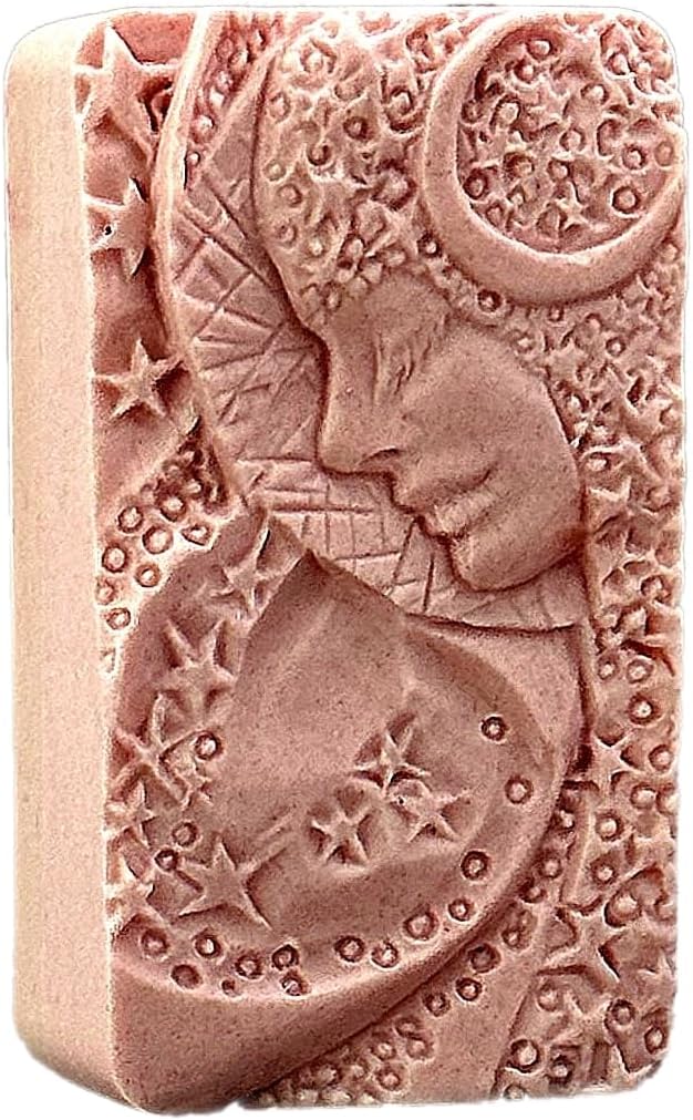 Moon Goddess Silicone Mold for SOAP Making, Resin Casting, Clay, Candle, Plaster, Gypsum and Other Crafts.