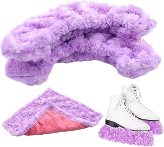 Ice Skate Soakers Purple Cashmere Super Absorbent Fast Drying Ice Skate Guards Multi-Purpose Skate Guards Care Kit for Girls Adult Skating Accessory Gift, Small, Skate Guards, Ice Skate Soakers