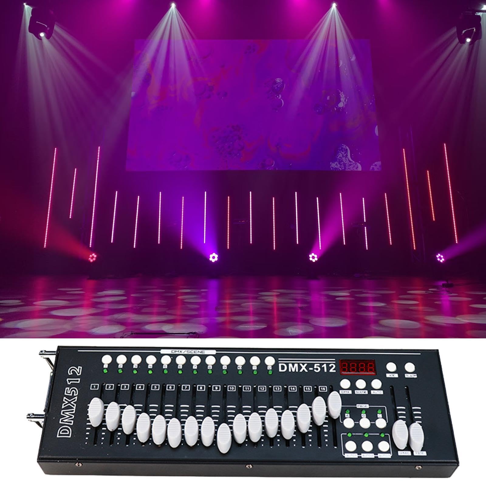 Controller luci professionale per DJ DMX 512, console da palco per scene personalizzate e applicazioni di illuminazione versatili, mixer per luci, console per