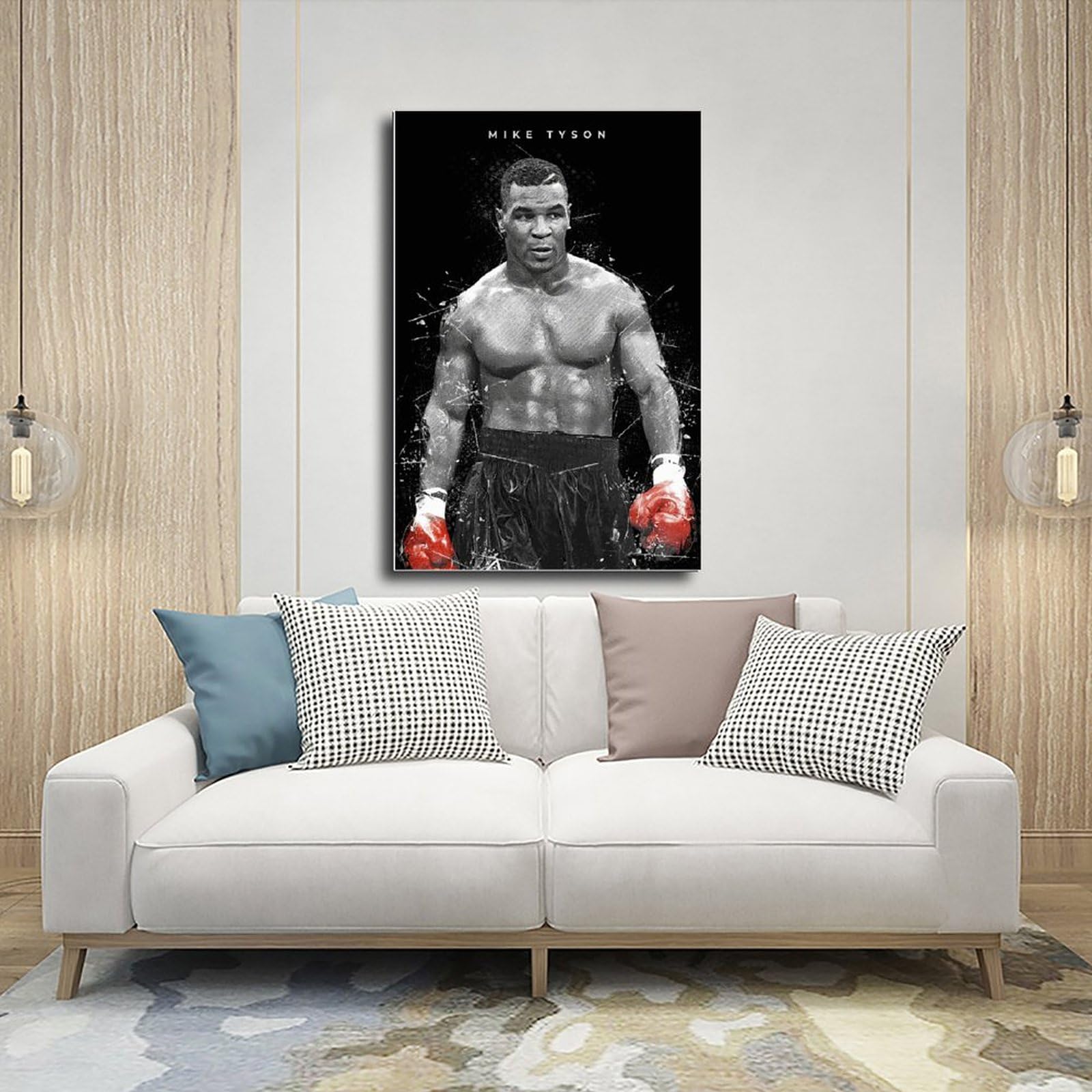 Affiche Déco Mike Tyson Sur Toile - 40 X 60 Cm Sans Cadre, Impression Haute Qualité, Pour Salon, Chambre, Bureau