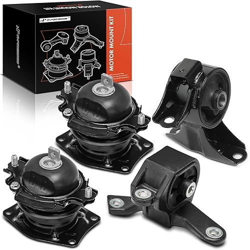 A-Premium Kit de montaje de motor y transmisión compatible con Honda Pilot 2009-2015 3.5L, juego de 4 piezas, repuesto # 50830SZAA01, 50820SHJA03