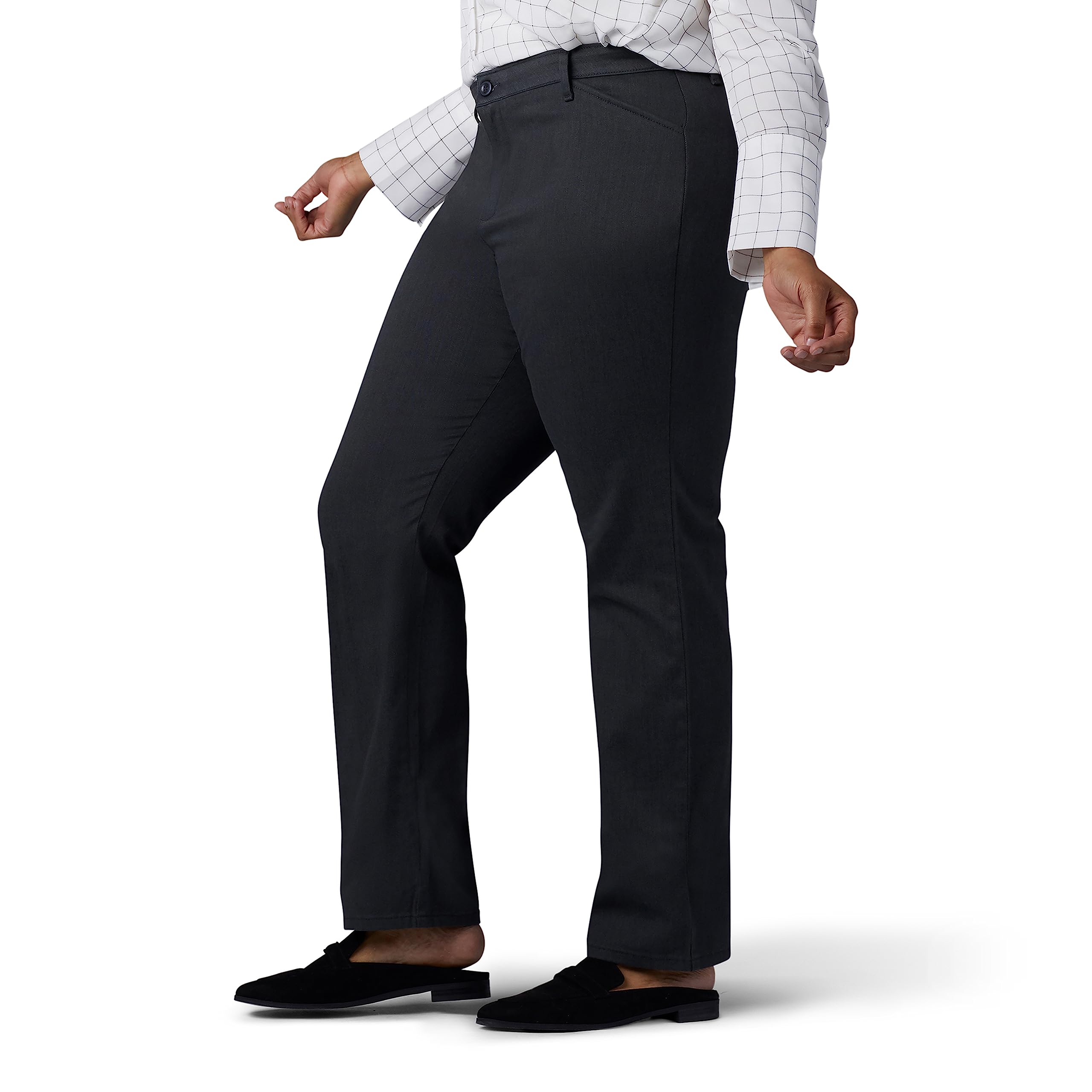 Lee Damenhose, knitterfrei, lockere Passform, gerades Bein