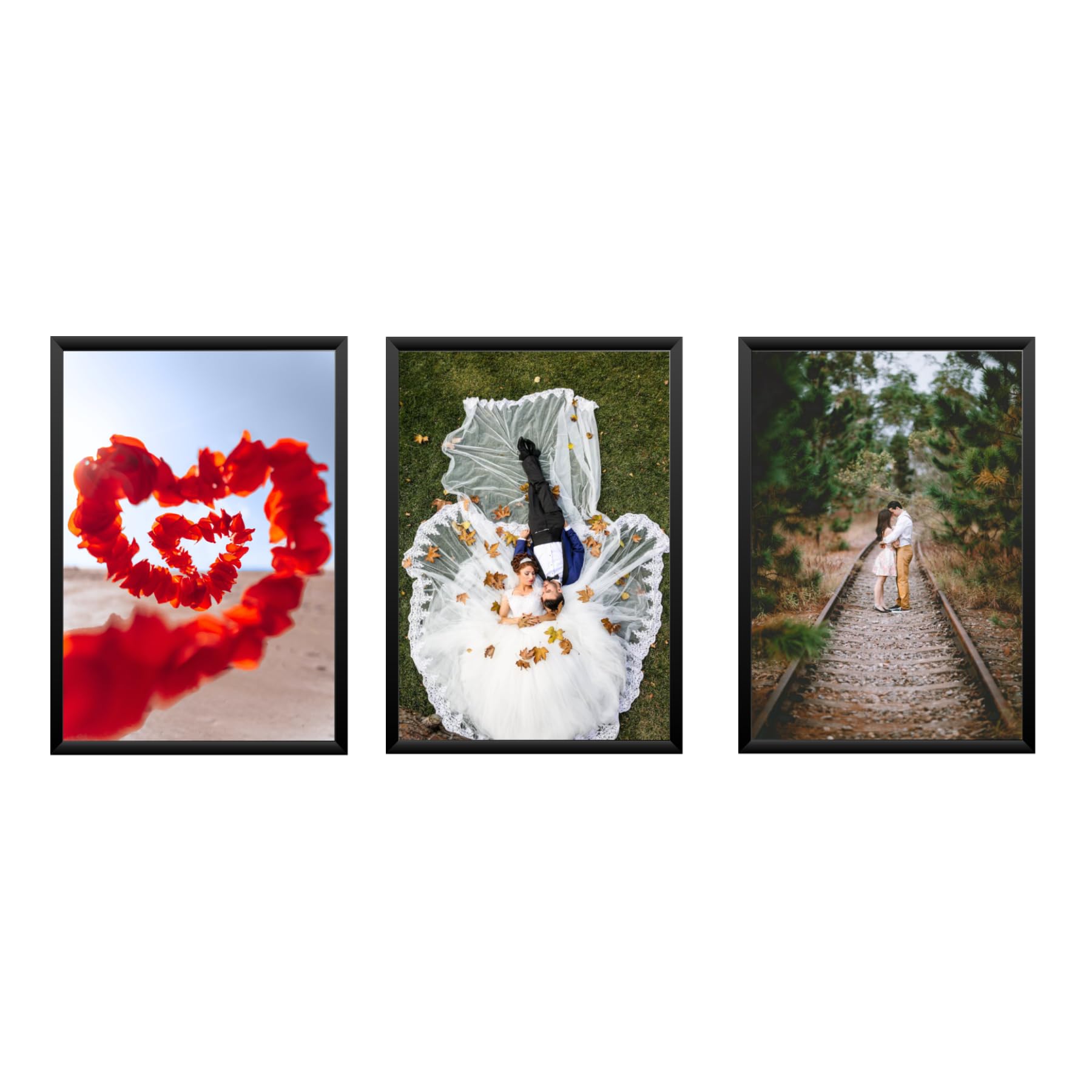 Customized Set of 3 Premium Print Collage Photo Frames with Your Personalised Photos Frame (Size - 5X7 Inch) Home, Wall, Office Decor and Gifts Pack of 3 Pcs-image-37