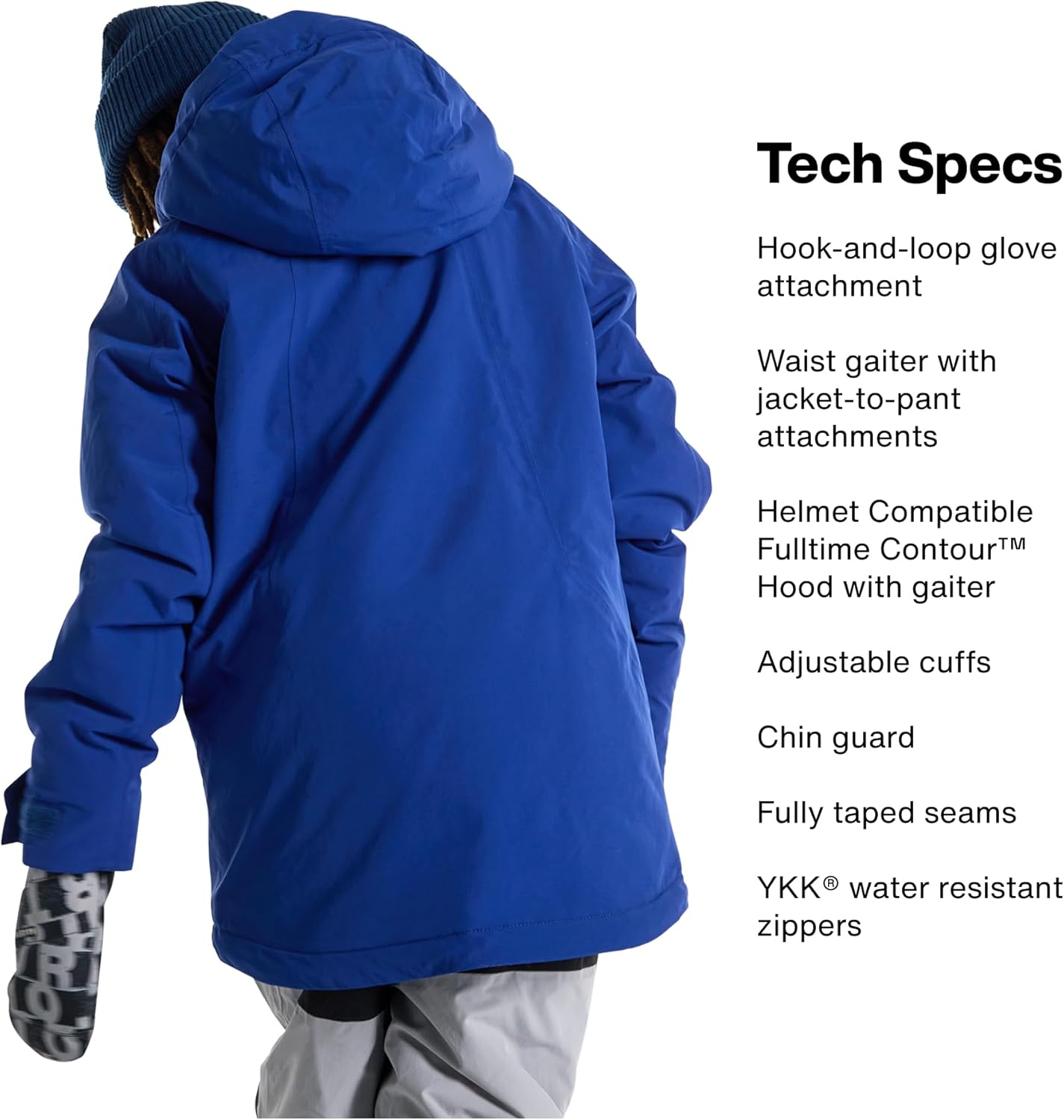 Burton Kids’ Hillslope 2-Layer Insulated Jacket – Waterproof Winter Coat for Boys & Girls with Room to Grow System - Image 5