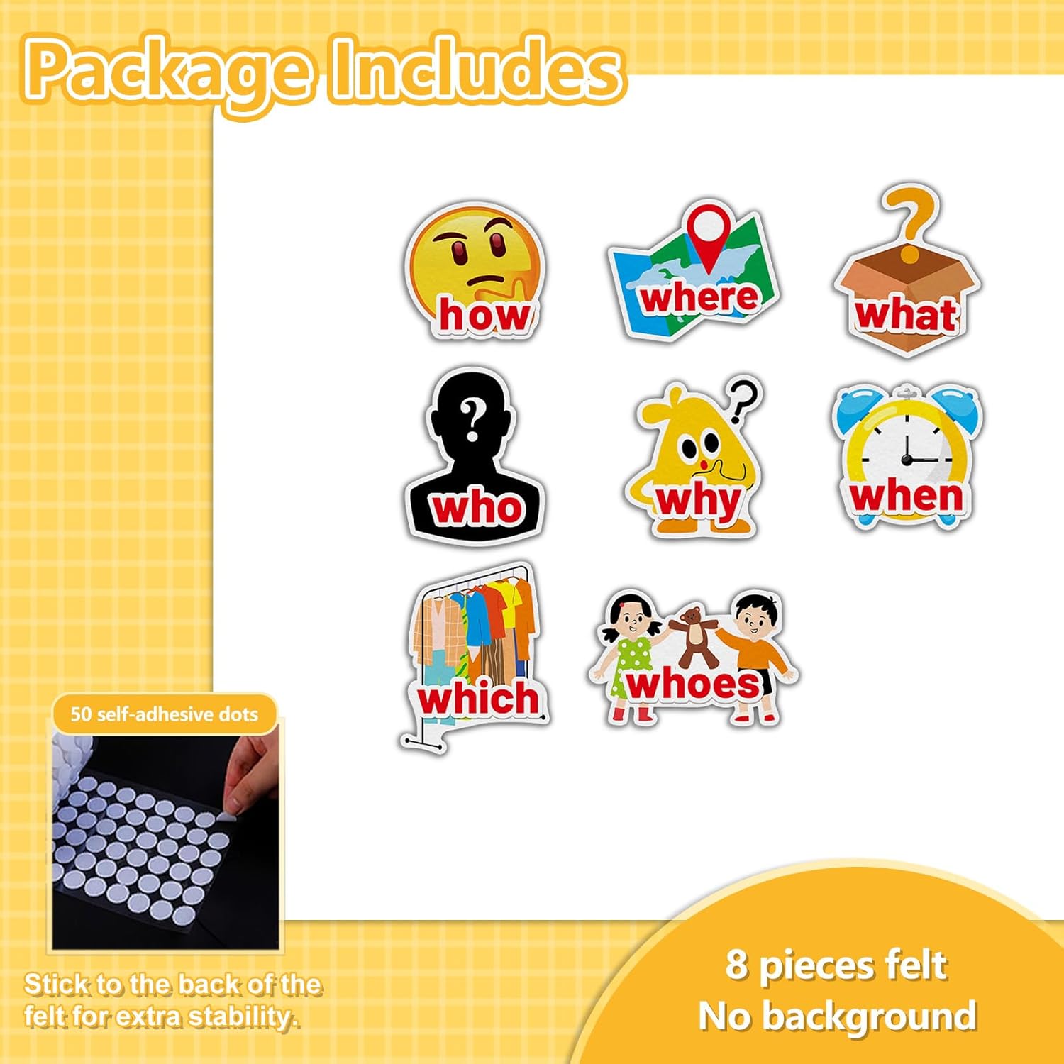 Question Words Felt Story Board Pieces Kindergarten Conversation Language Communication Ability Preschool Learning Activities Felt Toys