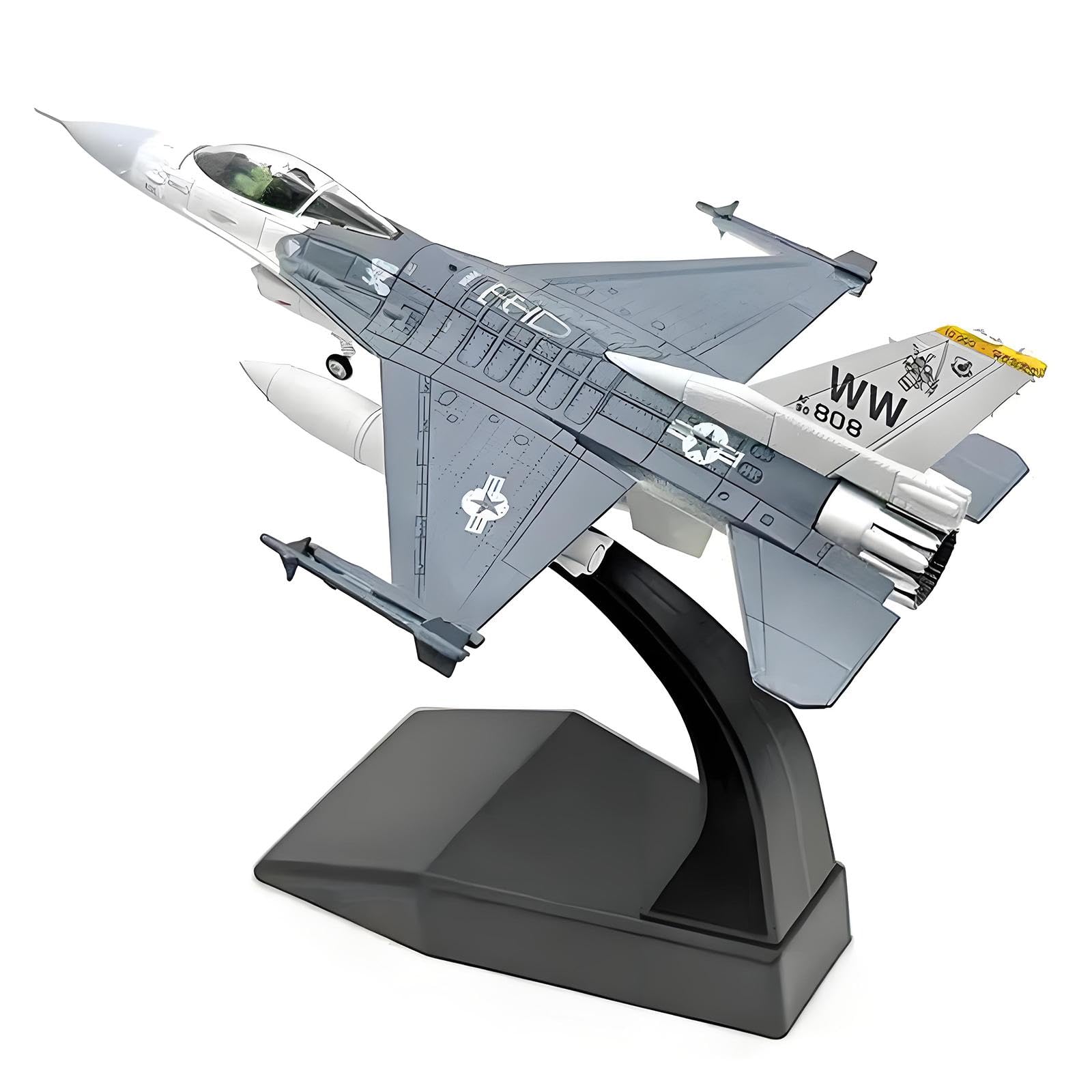 Harilla Modello di Aereo F16C in 1:100 con Base Espositiva