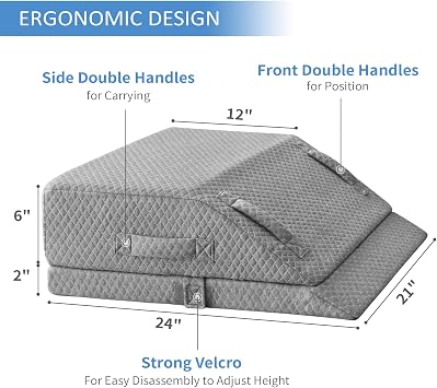 KingPavonini Adjustable Leg Elevation Pillows for Swelling & Pain Relief