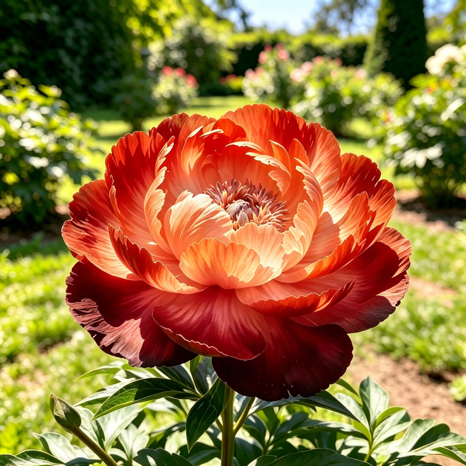 Peony : Vibrant and Colorful Flowers, Long-Lasting Bloom, Drought-Tolerant, top Choice for patios and Balconies Hardy Perennial, Excellent Display-50pcs-E — image 1