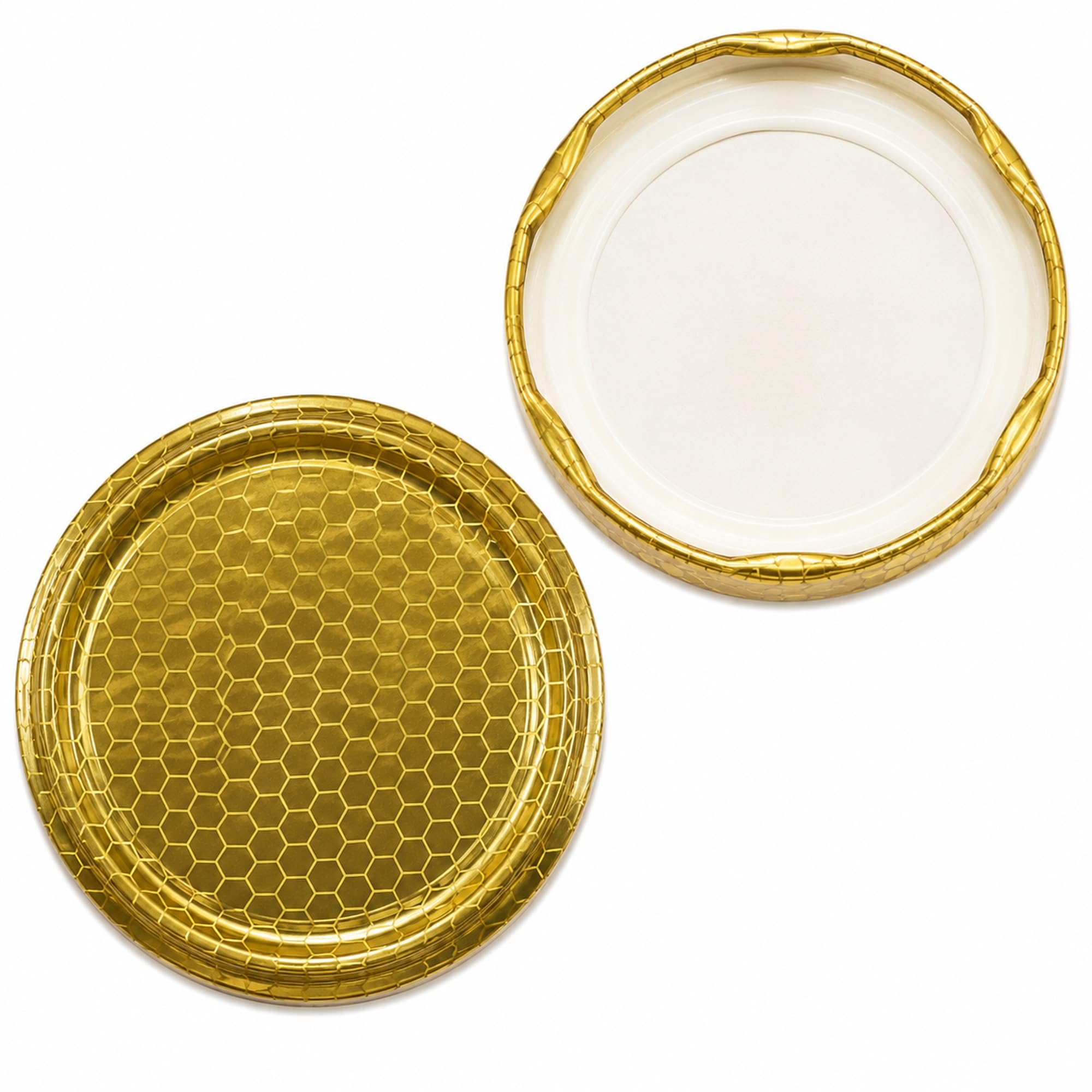 Capsule per barattoli – fantasia nido d'ape