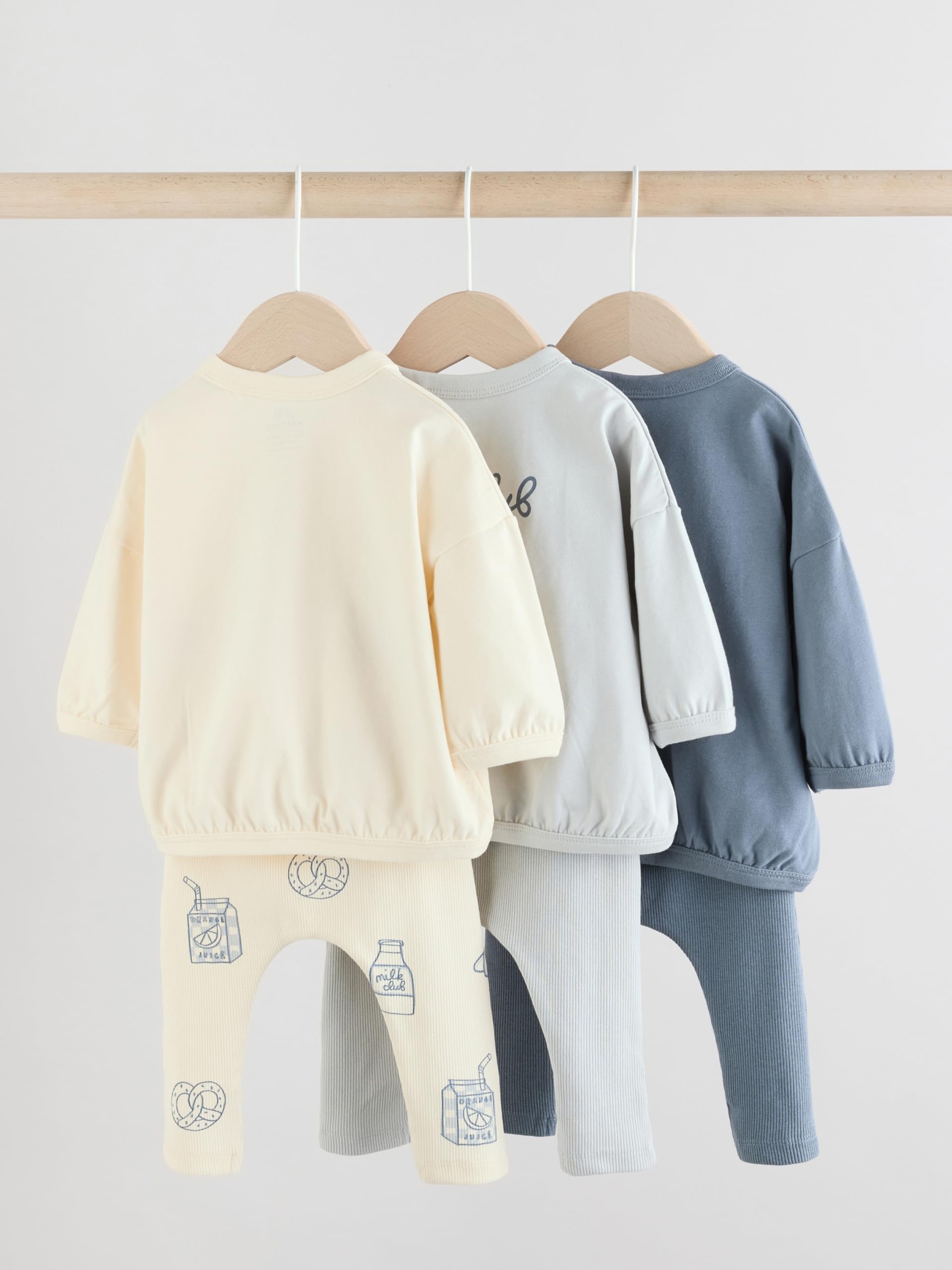 NEXT Baby Jungen Standard 6-teiliges Baby Set mit Oberteilen und Leggings