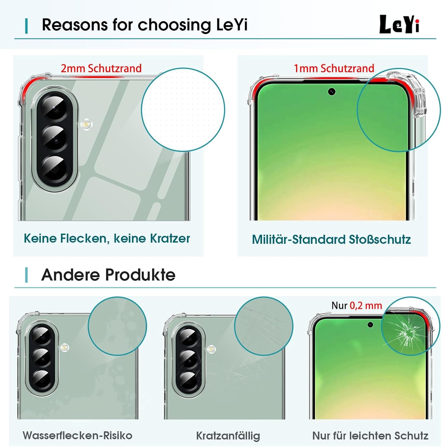 LeYi Etui do Samsung Galaxy A56 5G z 2 szkłem hartowanym, pancerz przezroczysty miękki silikon czysty miękki TPU żel zderzak, oryginalny cienki kryształ, odporny na wstrząsy futerał na telefon Samsung