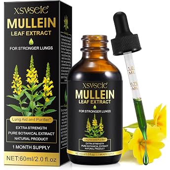 Mullein extract for the lungs Mullein Leaf Extract Drops Natural mullein leaf Drops Mullein Leaf Drops Alcohol-freePure mullein leaf extract Lung cleansing and healthy breathing