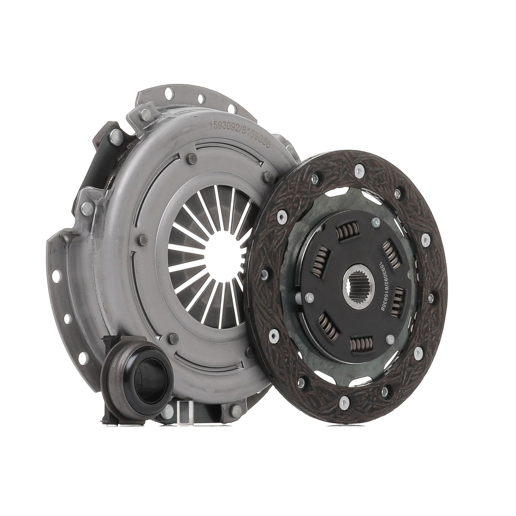 RIDEX 479C0027 Kit de embrague con cojinete de desembrague con plato de embrague Compatible con RENAULT Twingo 2 CN0