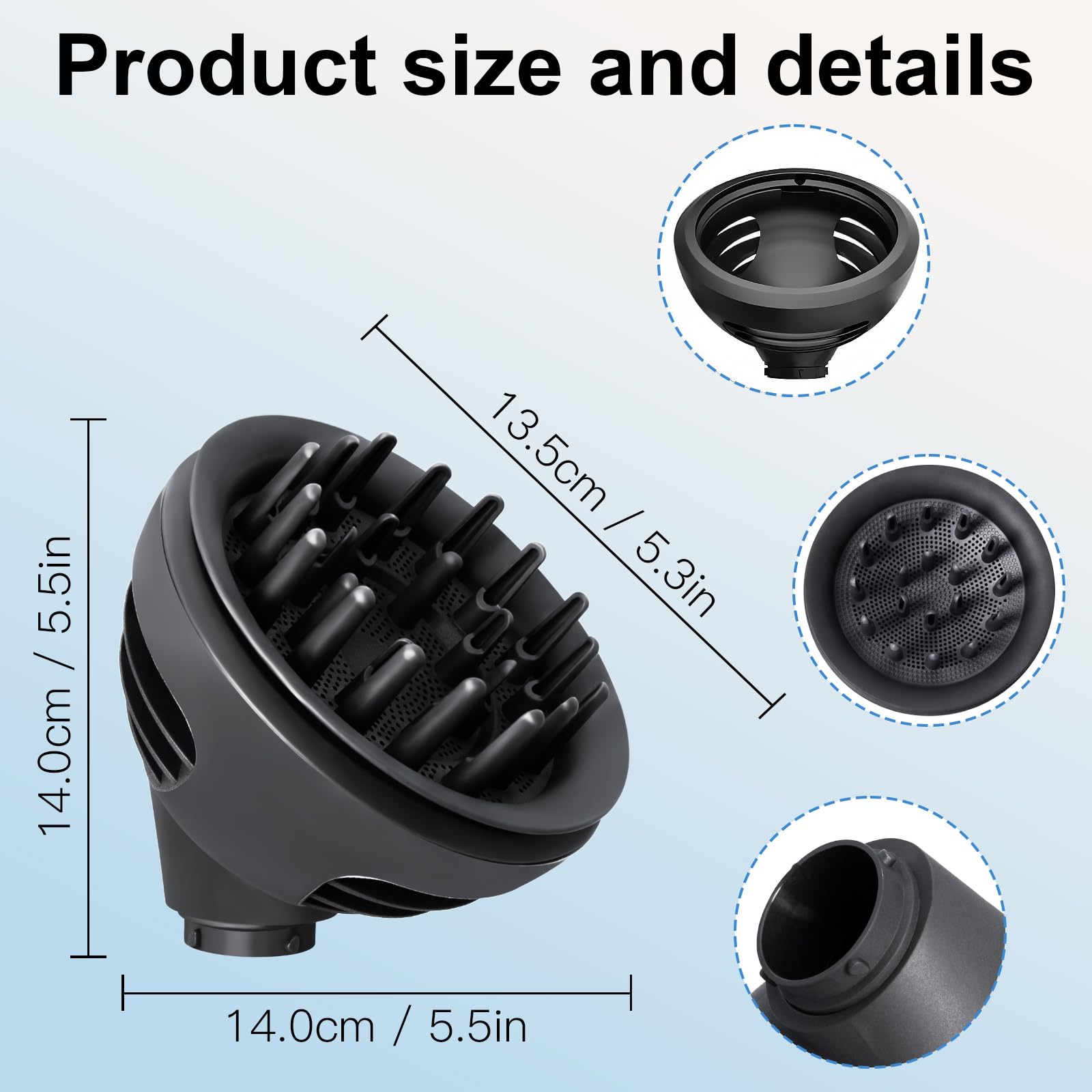 Diffusore Wave+Curl per Dyson Airwrap HS01 HS05 HS08, Diffusore capelli ricci per Dyson Airwrap accessori, Conversione per Dyson Airwrap Styler in Asciugacapelli