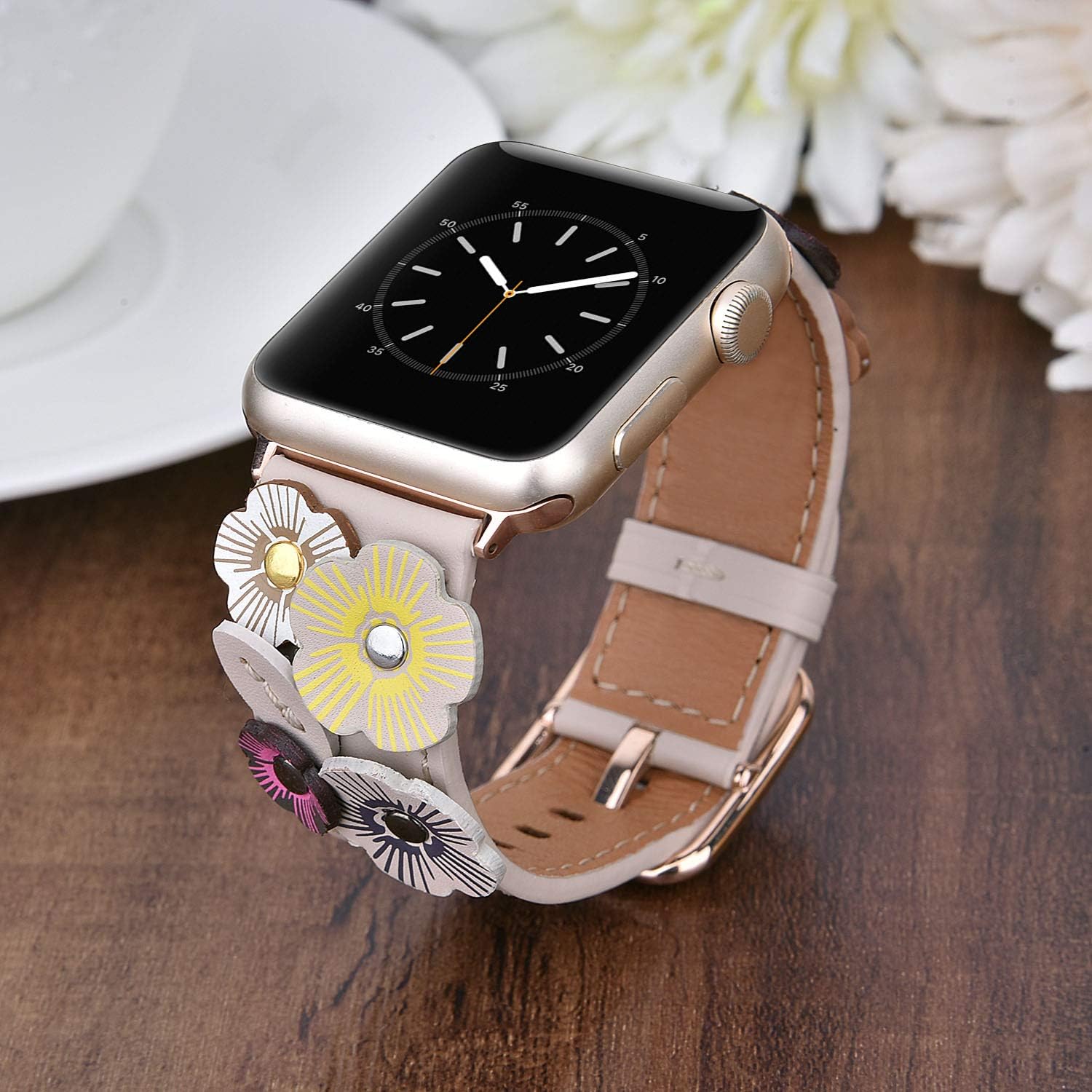 70% оƒƒ Evеrуthіng V-MORO Flowers Leather Bands Compatible with Apple Watch Bands 38mm 40mm Series SE 6/5/4/3/2/1 Women with Stainless Steel Buckle Rose Gold, iWatch Replacement Bands Strap (Ivory White, 38mm/40mm) Grеаtеѕt Prоduсt V-MORO Flowers Leather Bands Compatible with Apple Watch Bands 38mm 40mm Series SE 6/5/4/3/2/1 Women with Stainless Steel Buckle Rose Gold, iWatch Replacement Bands Strap (Ivory White, 38mm/40mm)