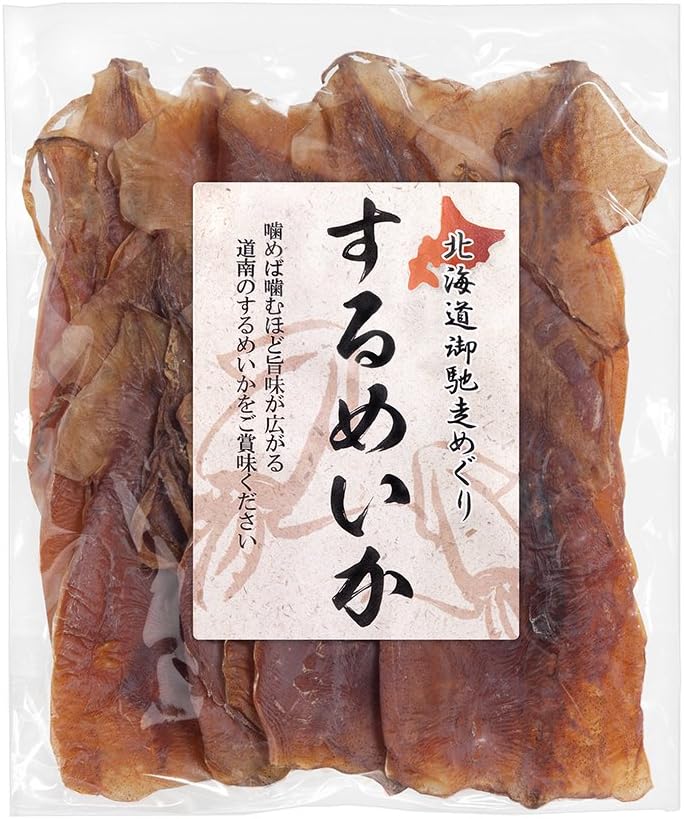 AKIBA KING SURUME ika 7.05 oz. Dried Squid Hokkaido Japan Additive free Healthy jerky