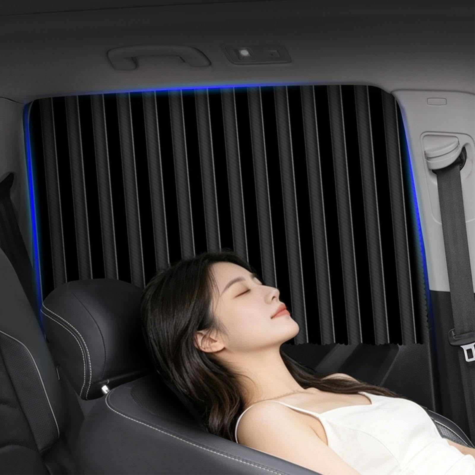 Tende per Auto Kit Tende Universali A Scorrimento Magnetico Fluido | Schermi Protezione Privacy per Finestrini Auto Per Viaggi, Campeggio, Pause, Vacanze, Spostamenti Quotidiani E Gite Fuori