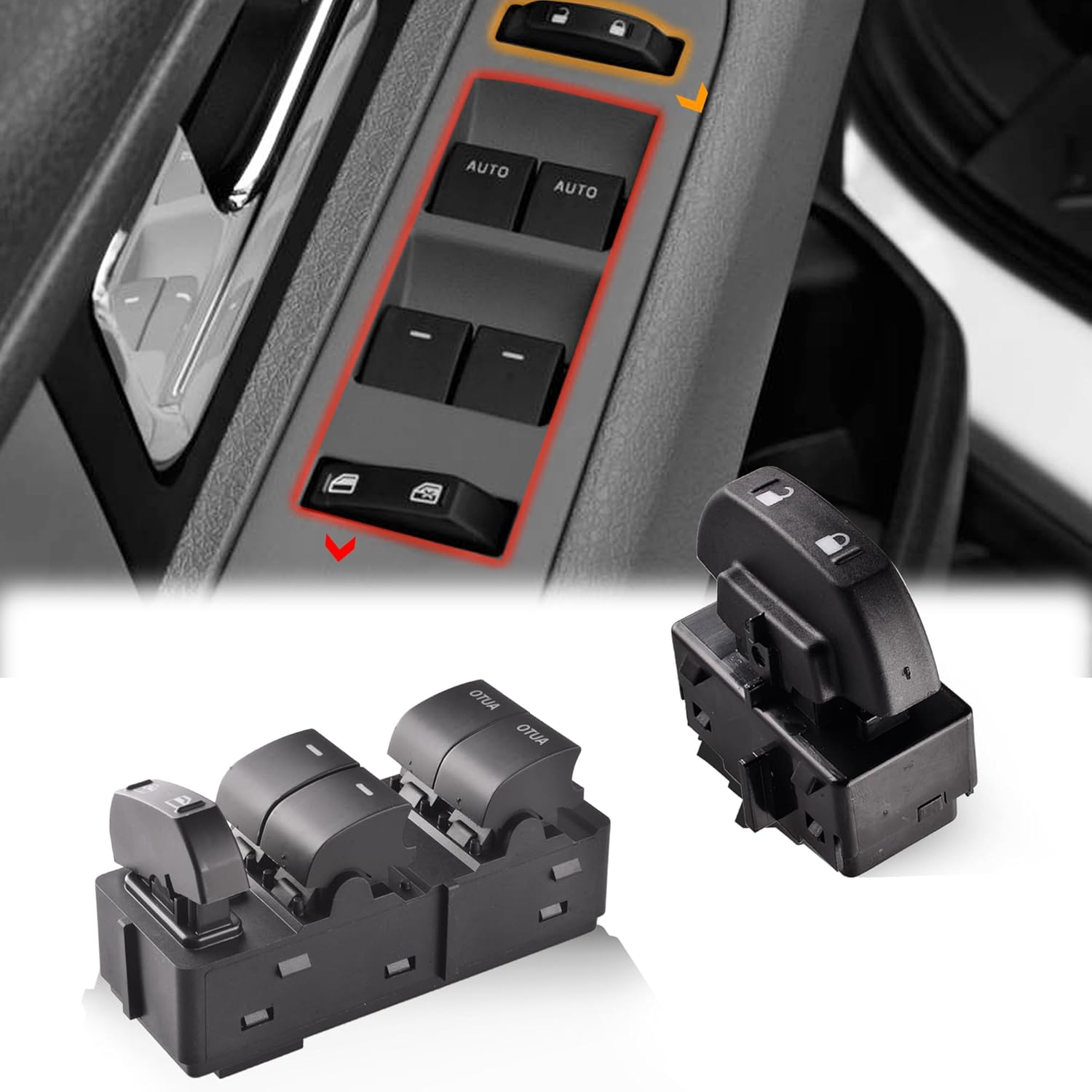 Power Door Lock Switch & Window Switch Compatible for 2009-2014 Ford F-150 & 2011-2014 Ford F-150