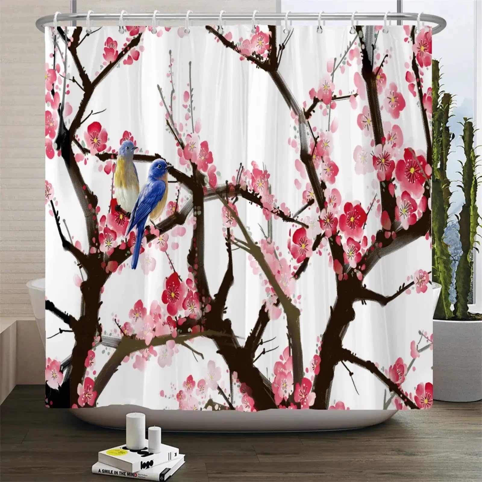 Rideau de douche motif chinois à impression 3D étanche pour décoration moderne