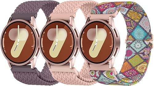 Delidigi Bandas elásticas compatibles con Samsung Galaxy Watch 7654 de 1.575 pulgadas, 1.732 pulgadas, Watch 6 Classic de 1.732 pulgadas, Watch 5