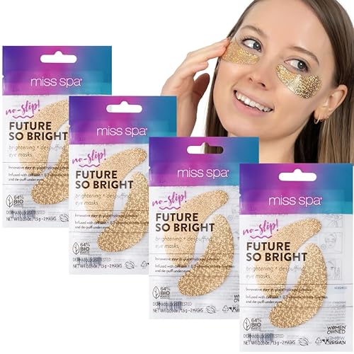 Miniatura 9 de MISS SPA Parches para debajo de los ojos, mascarillas iluminadoras para los ojos con vitaminas de cafeína B3, mascarillas hidratantes para arrugas,