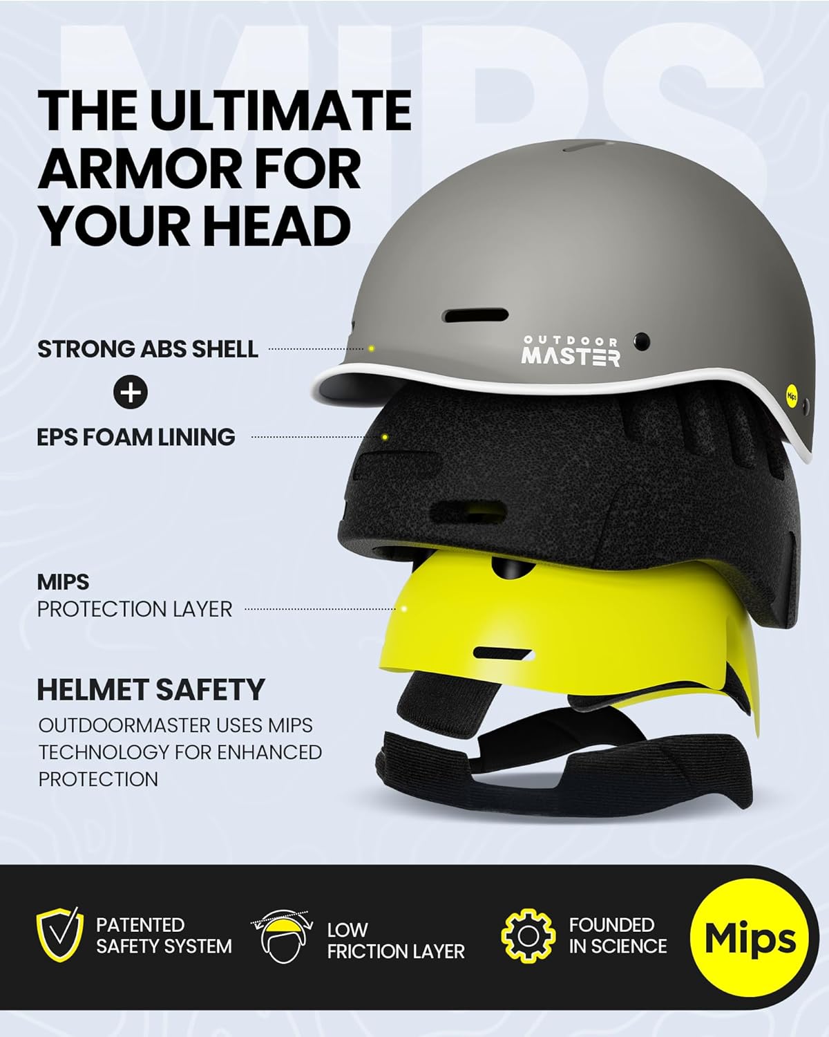 OutdoorMaster MIPS Adult Bike Helmet,Adjustable Cycling Helmet for Men & Women - Safety Certified for Bicycle Skateboard Road Bike Skating Roller Commuting Helmet - Image 2