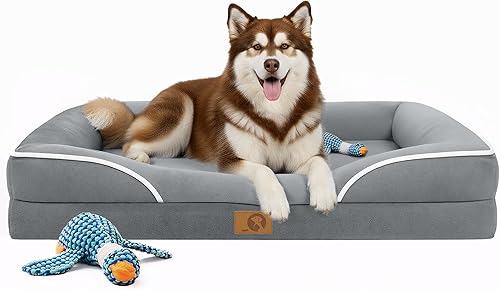 Miniatura 17 de Homemate Camas para Perros de Tamaño Grande: 36x27 pulgadas Cama Ortopédica para Perros Grandes XL Cama para Mascotas y Gatos de Exterior Sofá