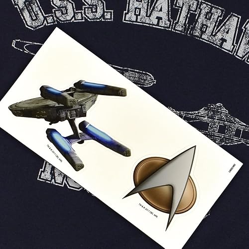 Miniatura 6 de Popfunk Camiseta y calcomanías clásicas de Star Trek USS Enterprise