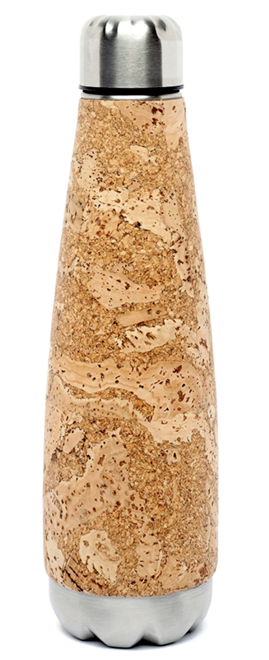 Trinkflasche im Kork-Design | Edelstahl-Flasche mit Kork-Mantel | 600ml | nachhaltig & vegan