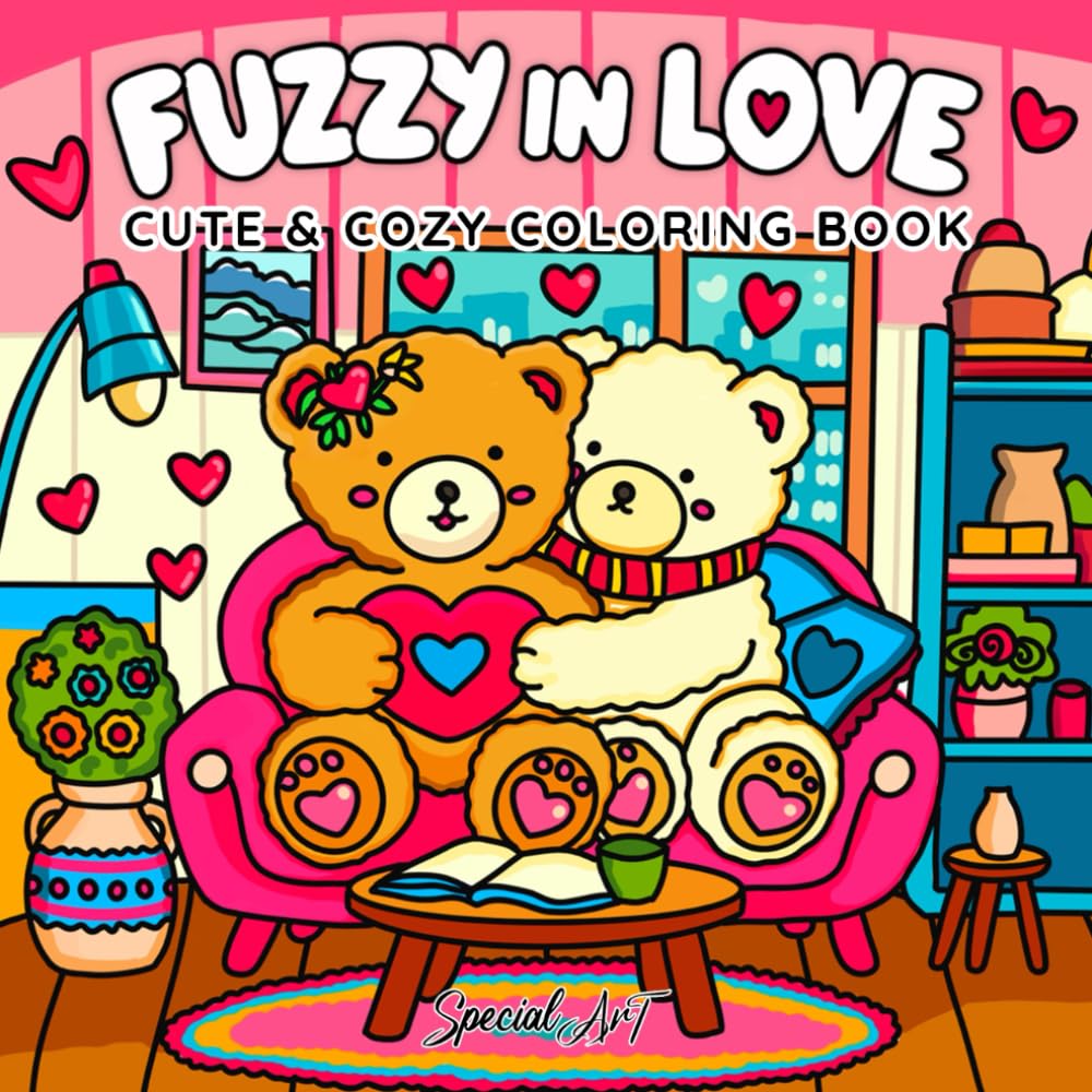 Fuzzy in Love: A Whimsical Coloring Book of Adorable Animal Pairs and Heartwarming Moments: 2.1 (Relax and Color)