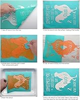 Vista 5 de Plantilla de pantalla de seda de leopardo, plantilla de malla reutilizable con patrón de leopardo, plantilla de seda para decoración del hogar