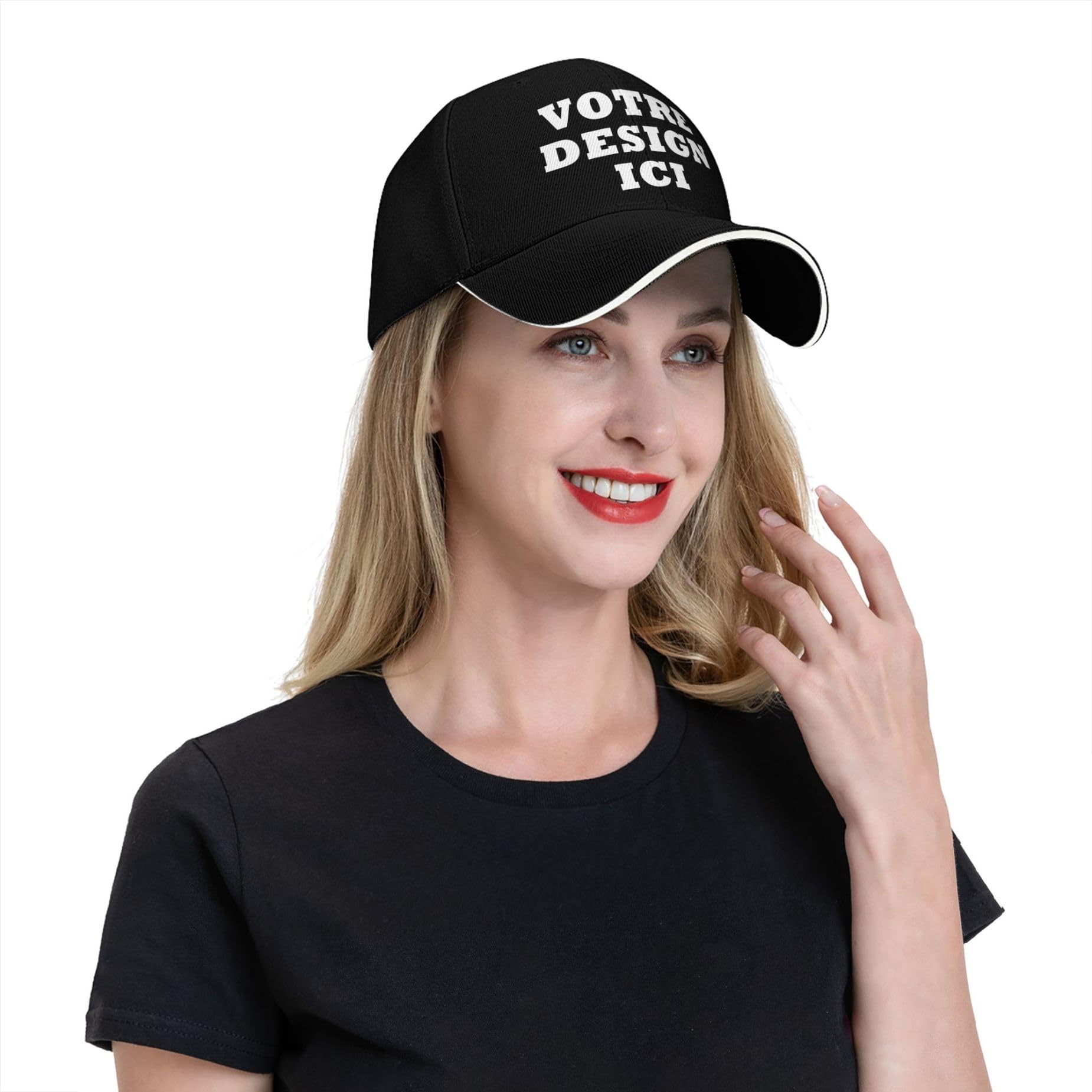 Casquette Baseball Personnalisée Photo Nom Texte Hommes Femmes