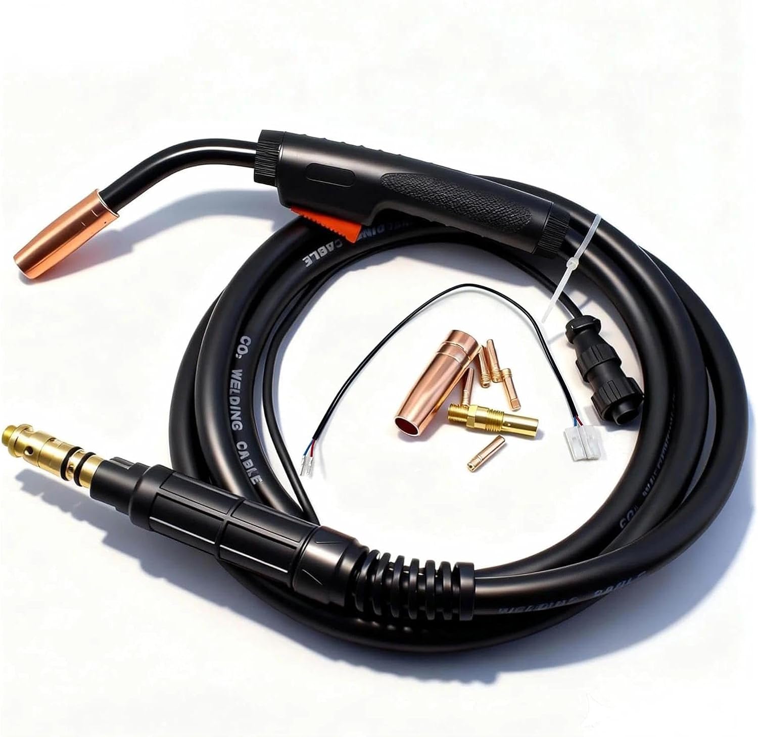 180A 15ft Mig Gun Replacement Lincoln Magnum 100L K530-6 Fits Lincoln PRO MIG 140 & PRO MIG 180 K2480-1 K2481-1 & SP-140T 180T,Easy-Core 140 180,Weld-Pak 125 125HD 140HD MIG Welding Gun