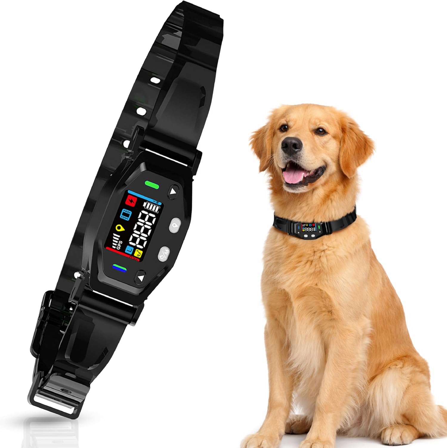 F850 Outdoor GPS Wireless Dog Fence System with Collar, Invisible Boundary Training, Rechargeable and Portable