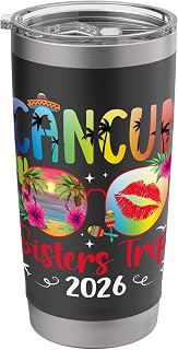 Cancun Sisters Trip 2026 Vacation Cancun Sisters Travel Stainless Steel Insulated Tumbler