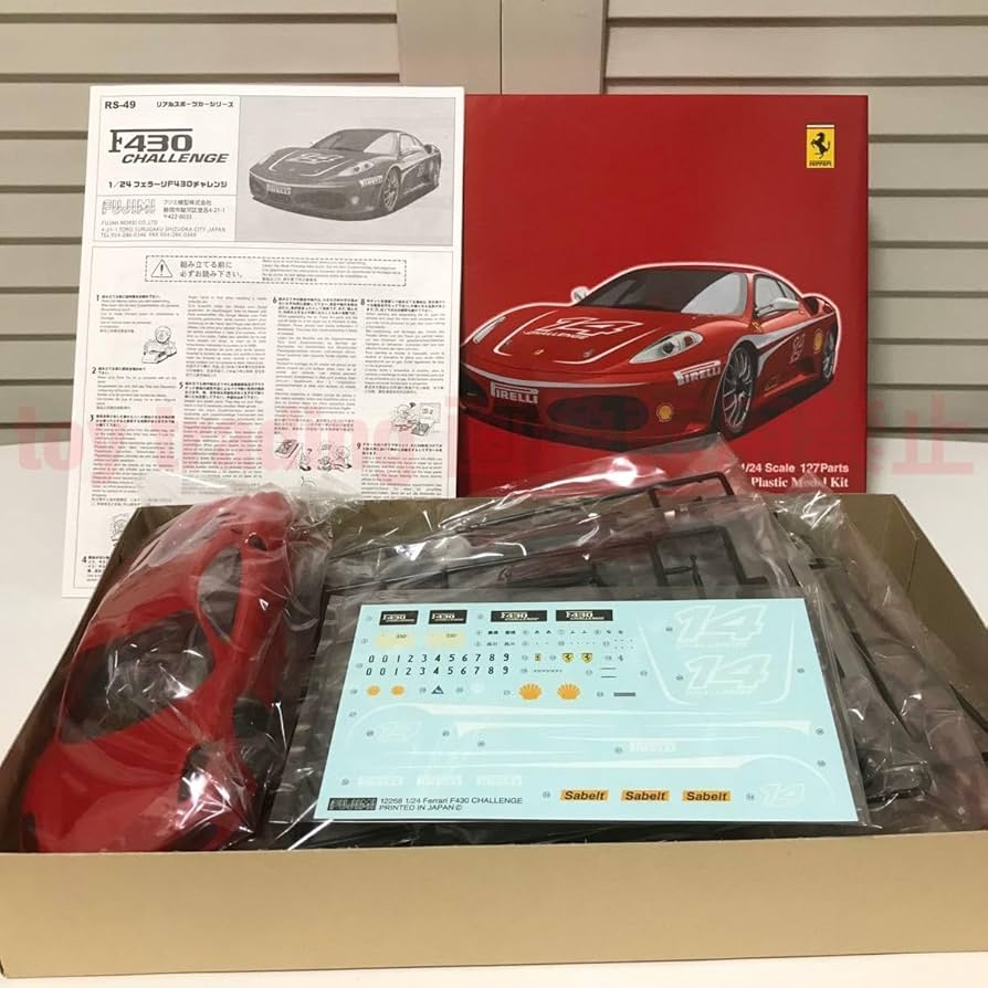 Amazon.co.jp: フジミ模型 フェラーリ F430 チャレンジ 1 24 Ferrari