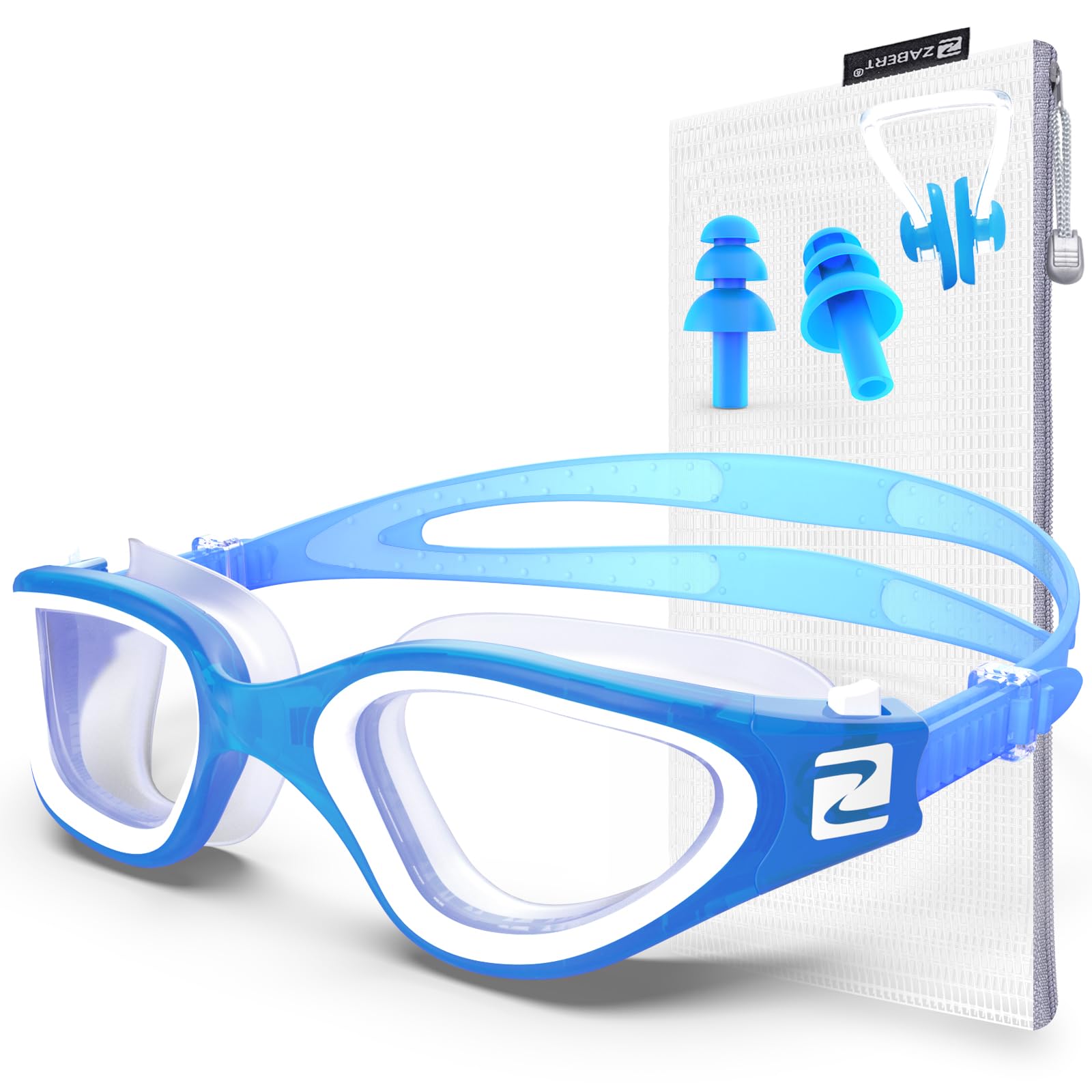 ZABERT W1 Erwachsene Schwimmbrille für Herren Damen, Anti-Beschlag, UV-Schutz, wasserdicht, Erwachsene Unisex, Jugendliche
